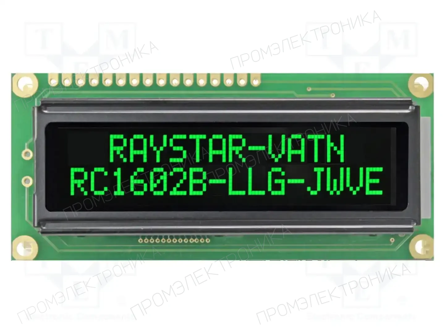 RAYSTAR OPTRONICS RC1602B-LLG-JWVE — Дисплеи LCD буквенно-цифровые