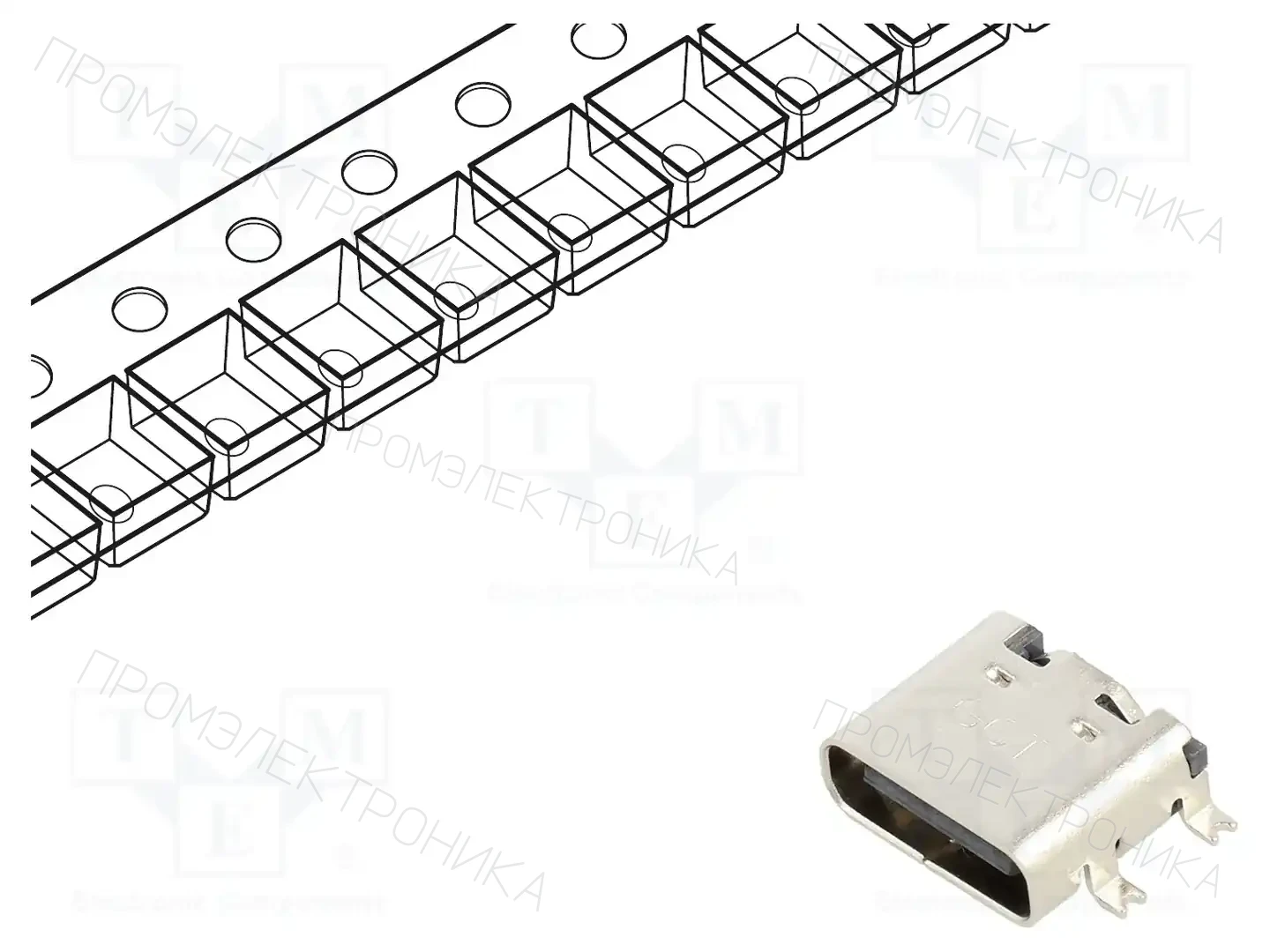 GCT USB4940-00-A — Разъeмы USB и IEEE1394