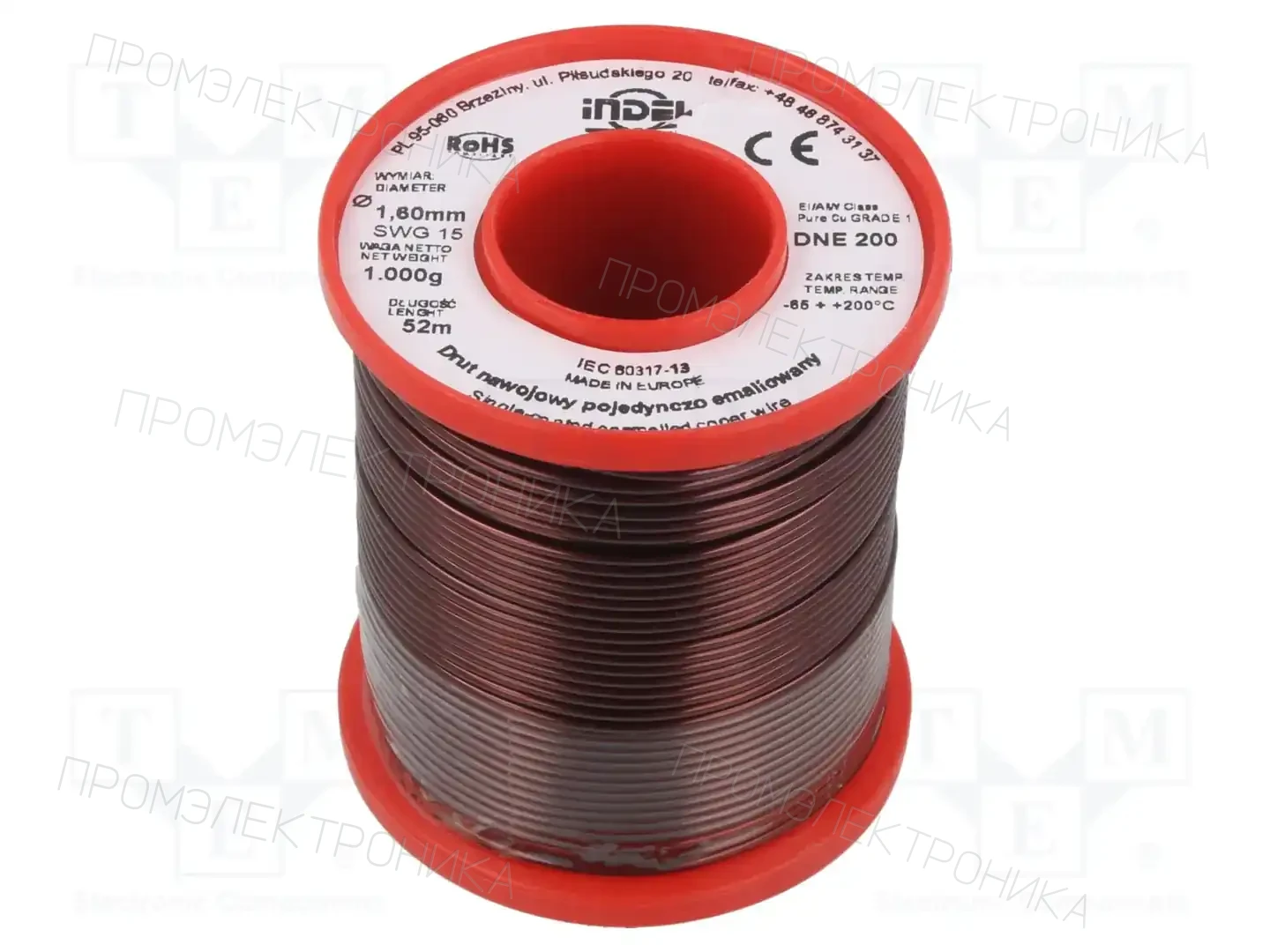 INDEL DNE1,60-1KG — Проволока обмоточная