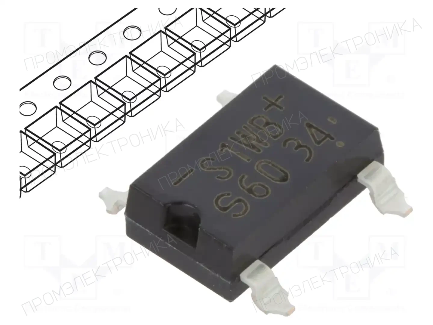 SHINDENGEN S1WB(A)60-7062 — Однофазные мосты диодные SMD/THT