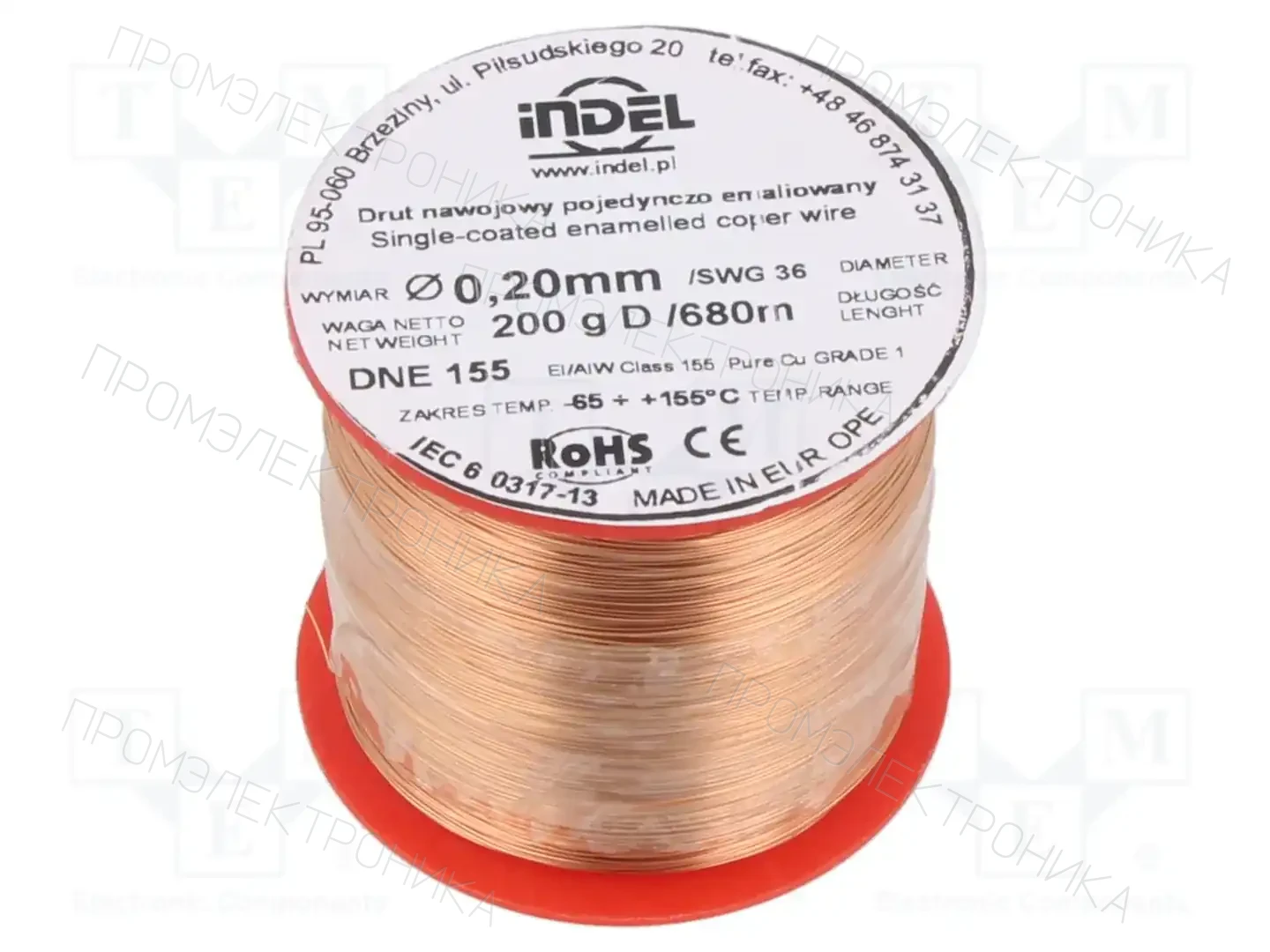 INDEL DNE0,20-200G — Проволока обмоточная