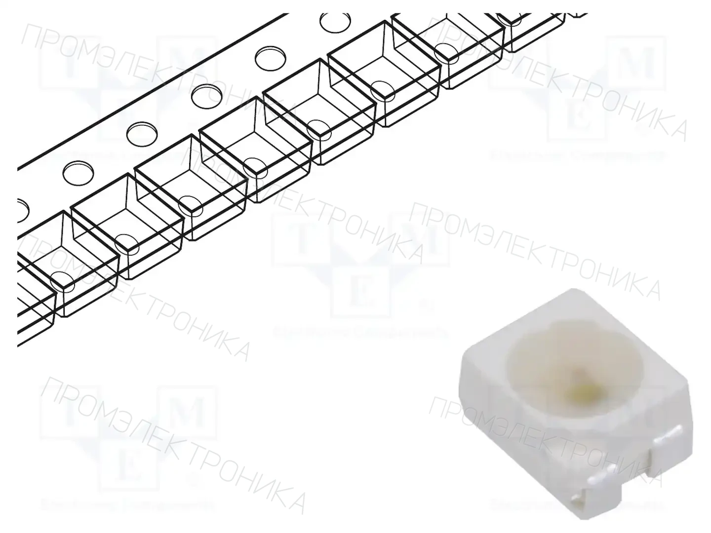 LITEON LTST-E683CEGBW — Светодиоды SMD цветные