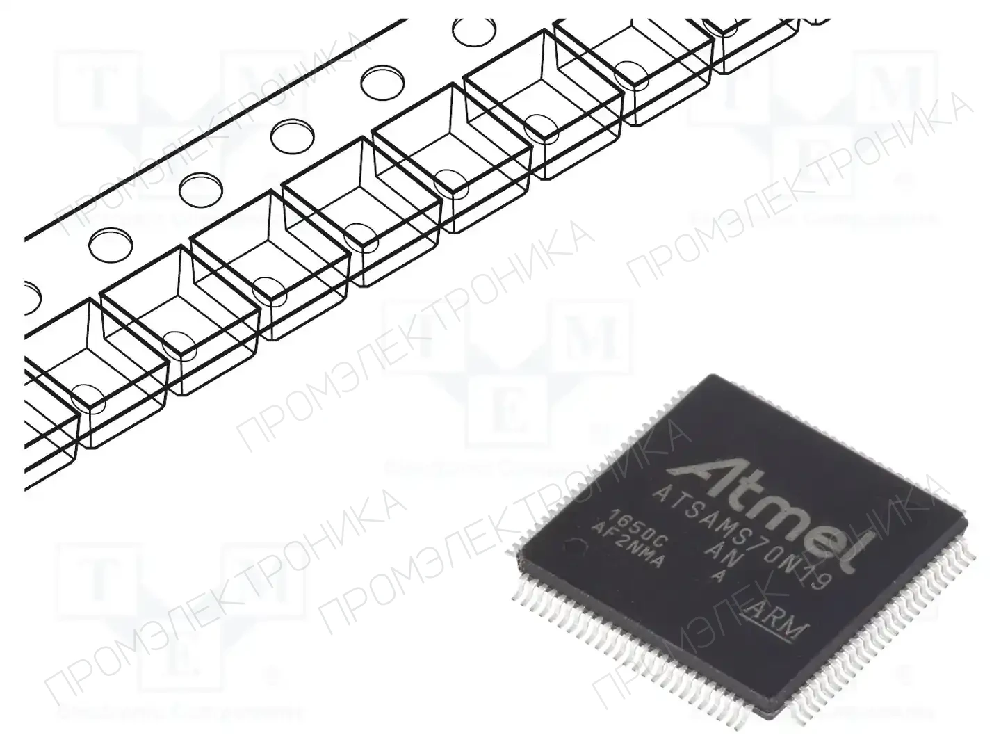 Microchip Technology ATSAMS70N19A-AN — Линейка ARM 32-bit