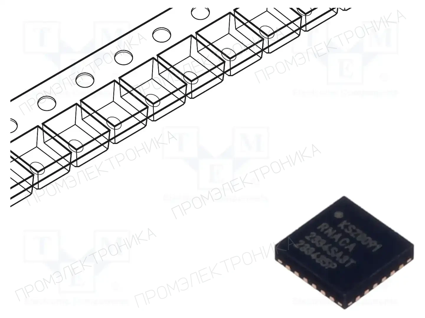 Microchip Technology KSZ8091RNACA-TR — Микросхемы - интерфейс Ethernet