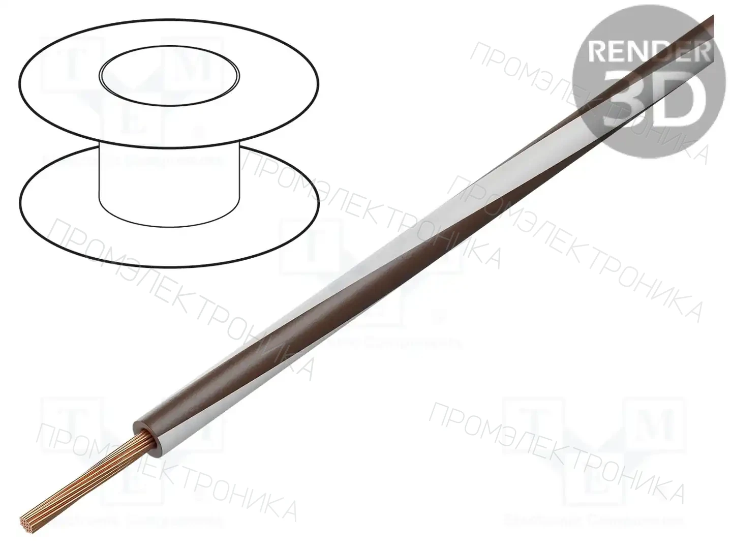 BQ CABLE LGY0.35-BR/WH — Провода одножильные - тросик