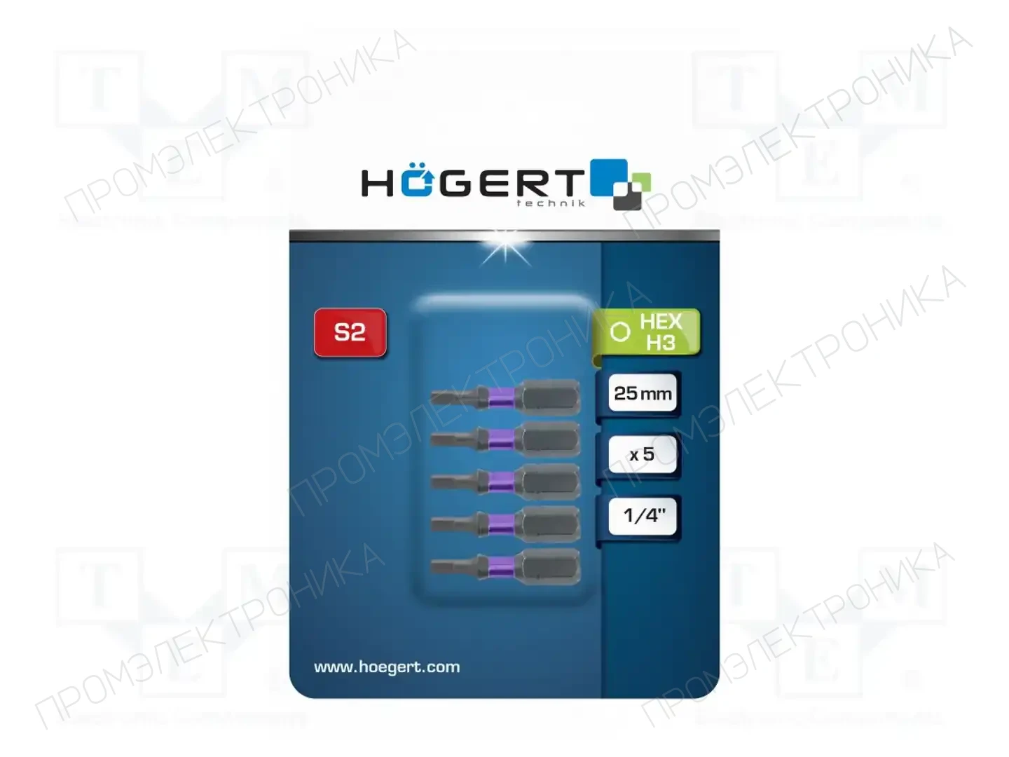 HÖGERT TECHNIK HT1S145 — Наконечники для отверток
