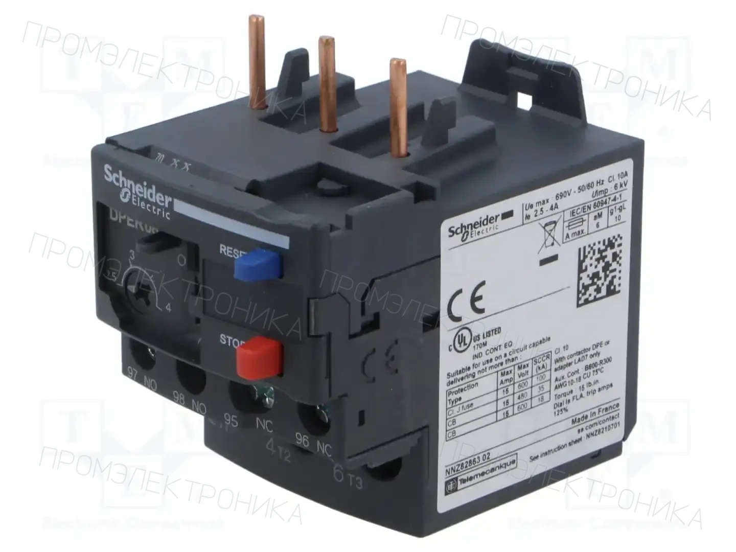 SCHNEIDER ELECTRIC DPER08 — Контакторы - дополнительное оборудование
