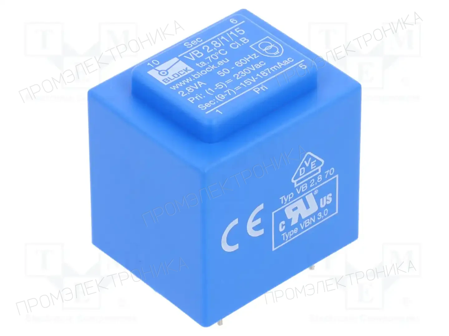 BLOCK VB 2,8/1/15 — Трансформаторы PCB