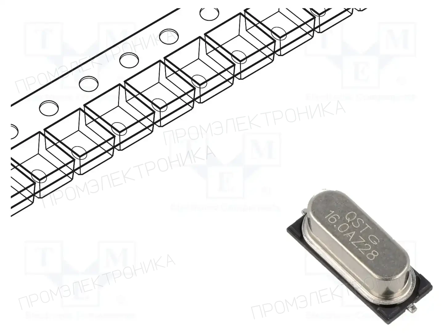 QST QT49S-16.000MEEJ-T — Резонаторы и генераторы