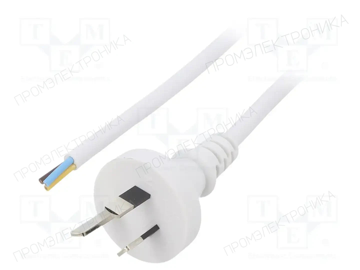 LIAN DUNG LT-423 3X1.0 WHT 3M END CUT — Кабели питания компьютерные и универс