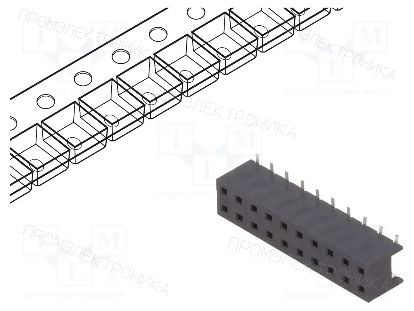 AMPHENOL COMMUNICATIONS SOLUTIONS 55510-320TRLF — Разъeмы сигнальные растр 2,00мм