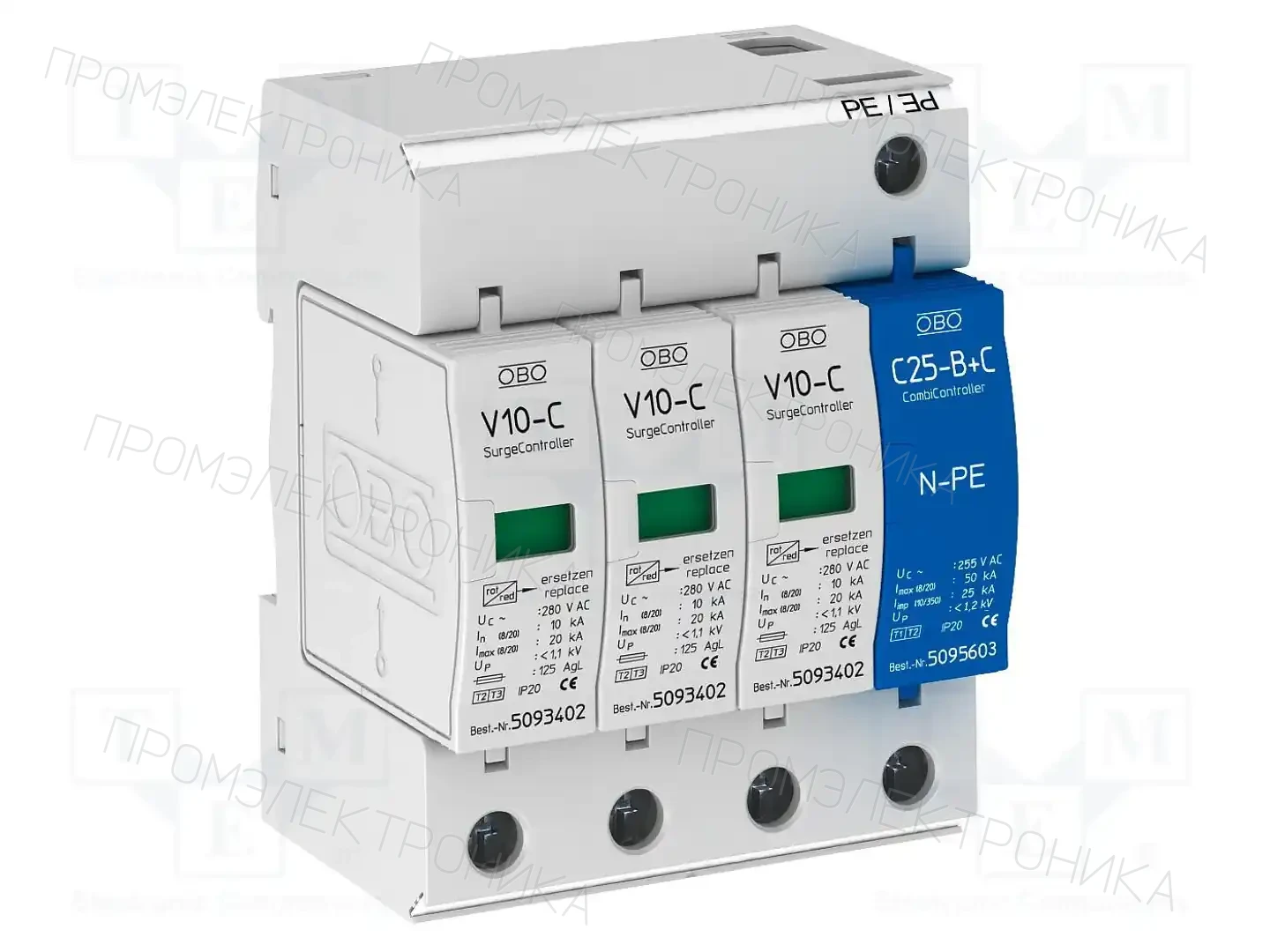 OBO BETTERMANN V10-C 3+NPE — Ограничители перенапряжения