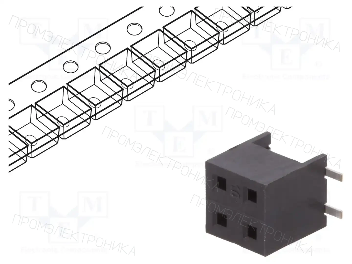 AMPHENOL COMMUNICATIONS SOLUTIONS 55510-304TRLF — Разъeмы сигнальные растр 2,00мм