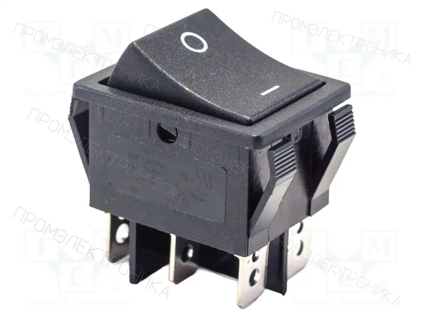 E-SWITCH R5CBLKBLKGF0 — Переключатели типа Rocker