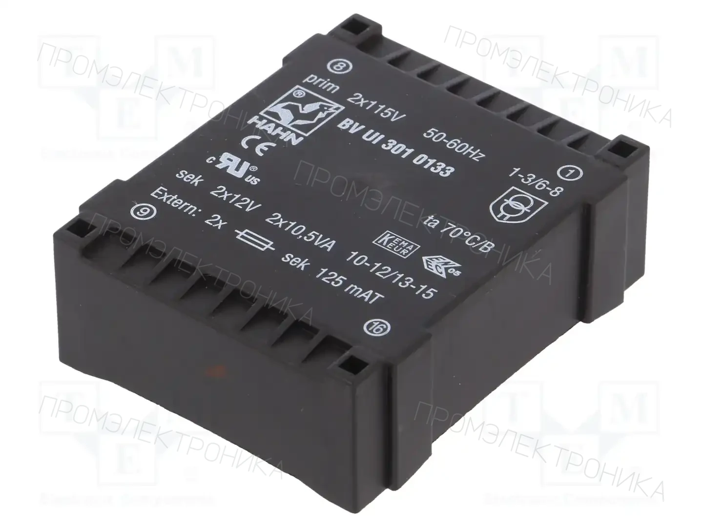 HAHN BV UI 301 0133 — Трансформаторы PCB