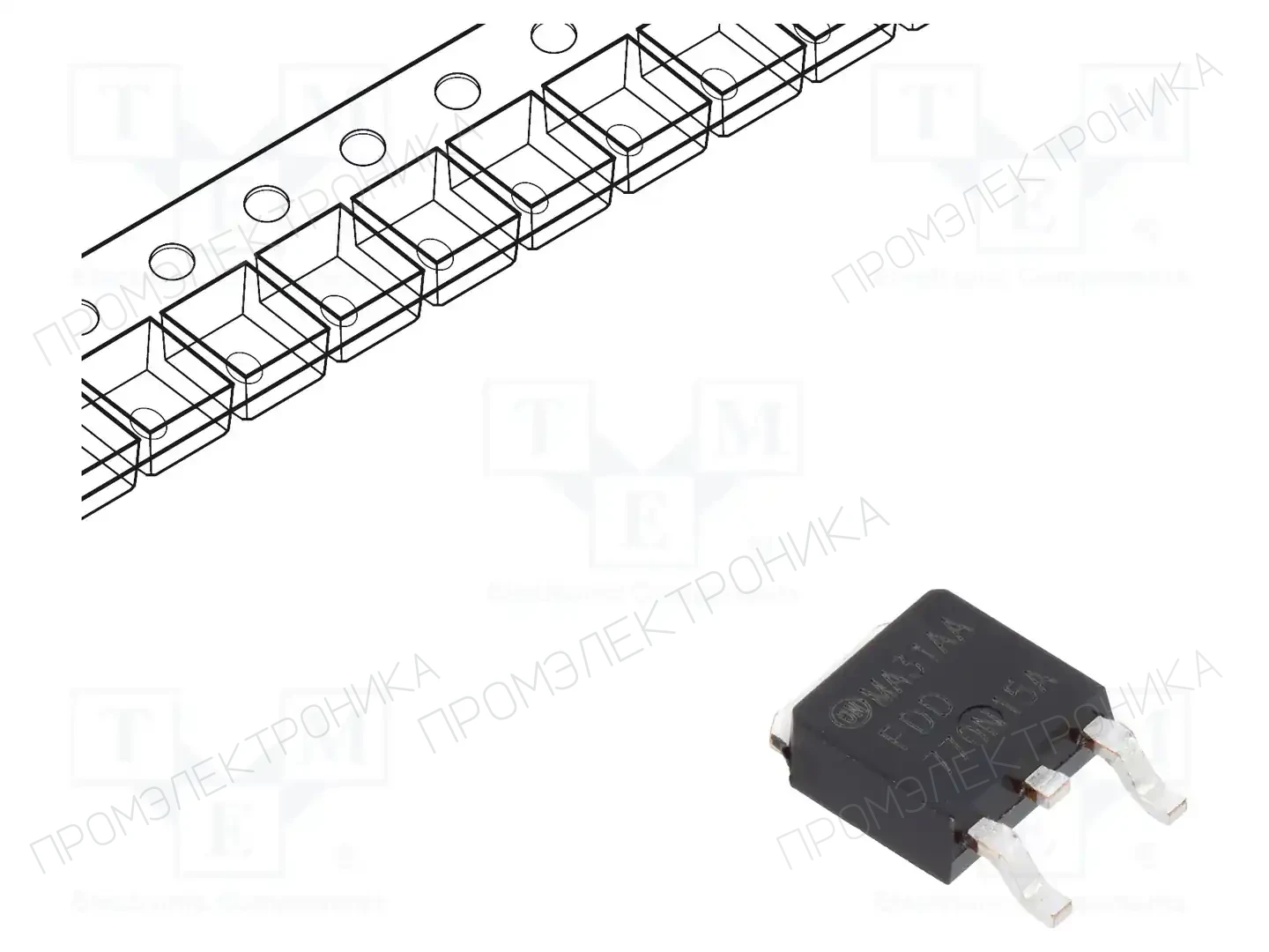 onsemi FDD770N15A — Транзисторы с каналом N SMD