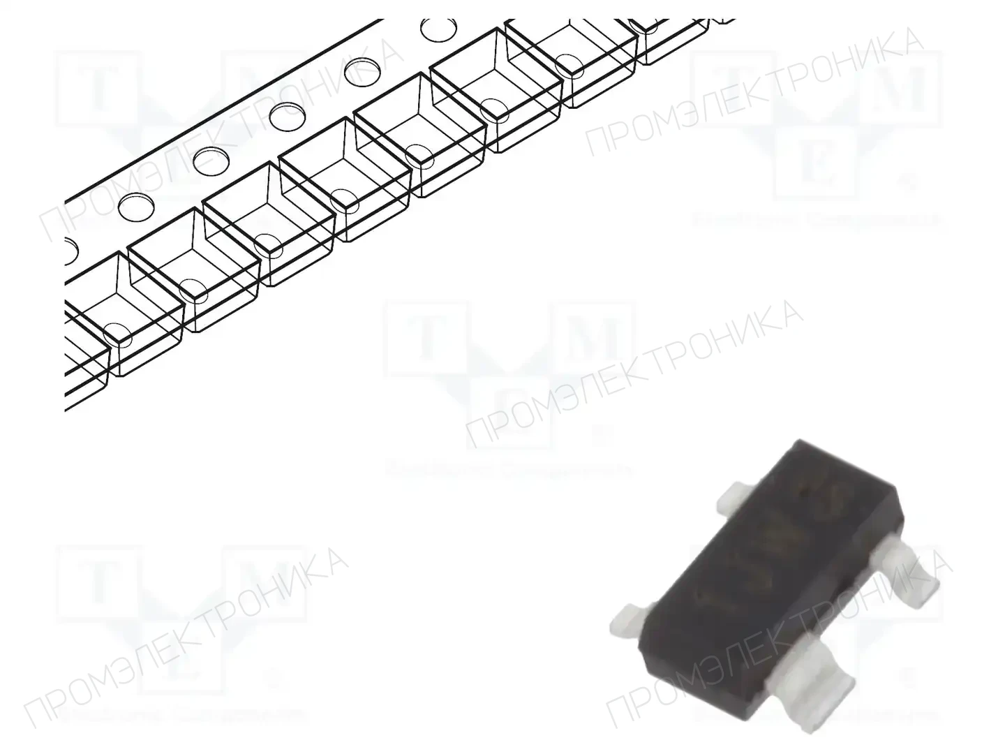 NEXPERIA BCV61A,215 — Транзисторы NPN SMD
