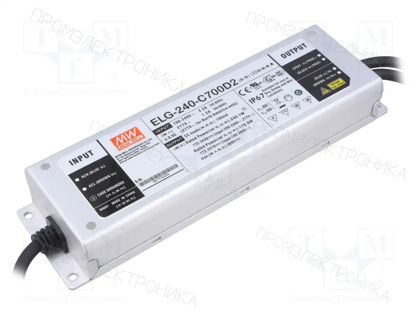 MEAN WELL ELG-240-C700D2 — Блоки питания для LED
