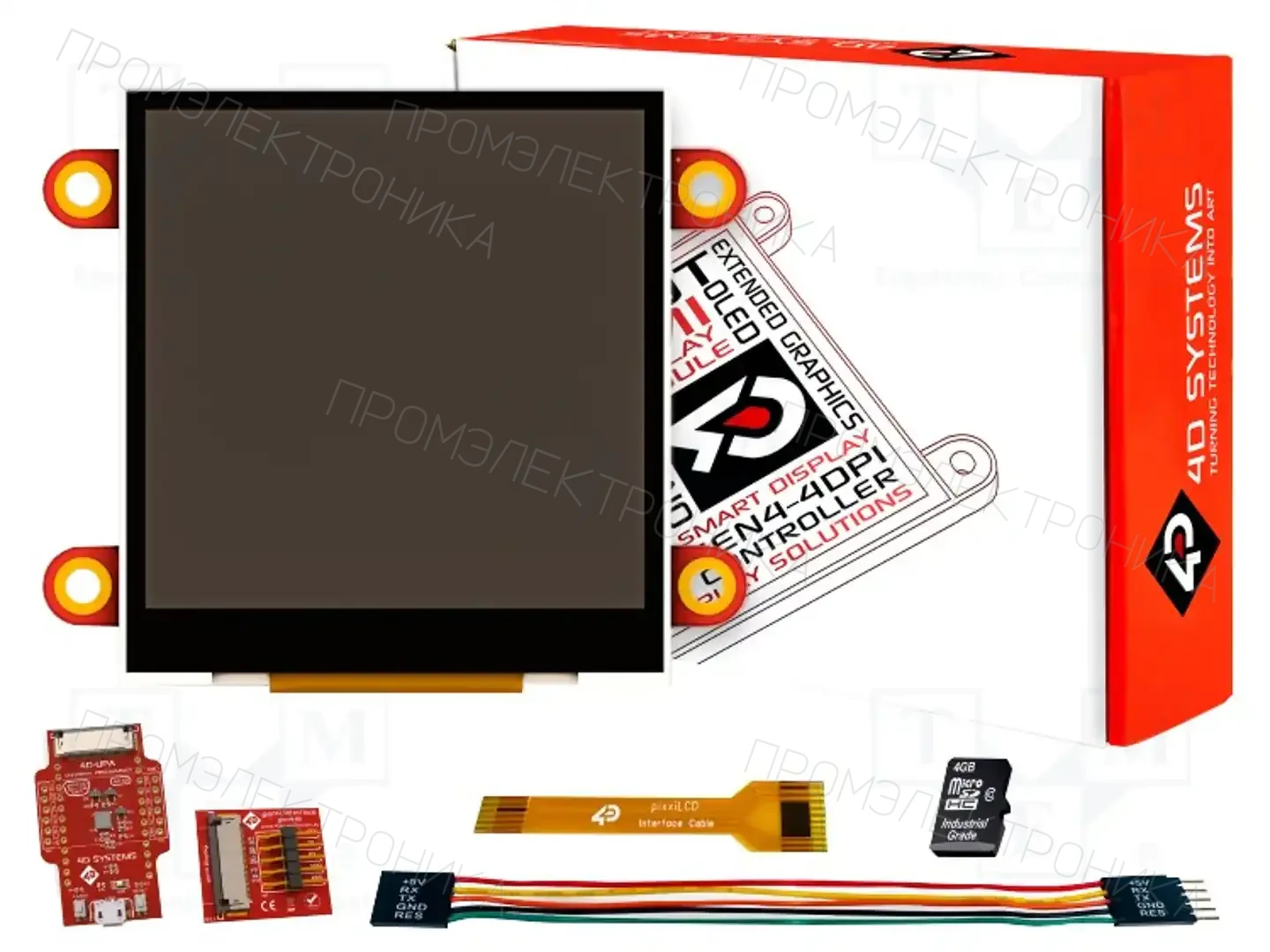 4D Systems SK-PIXXILCD-25P4 — Интеллигентные дисплеи