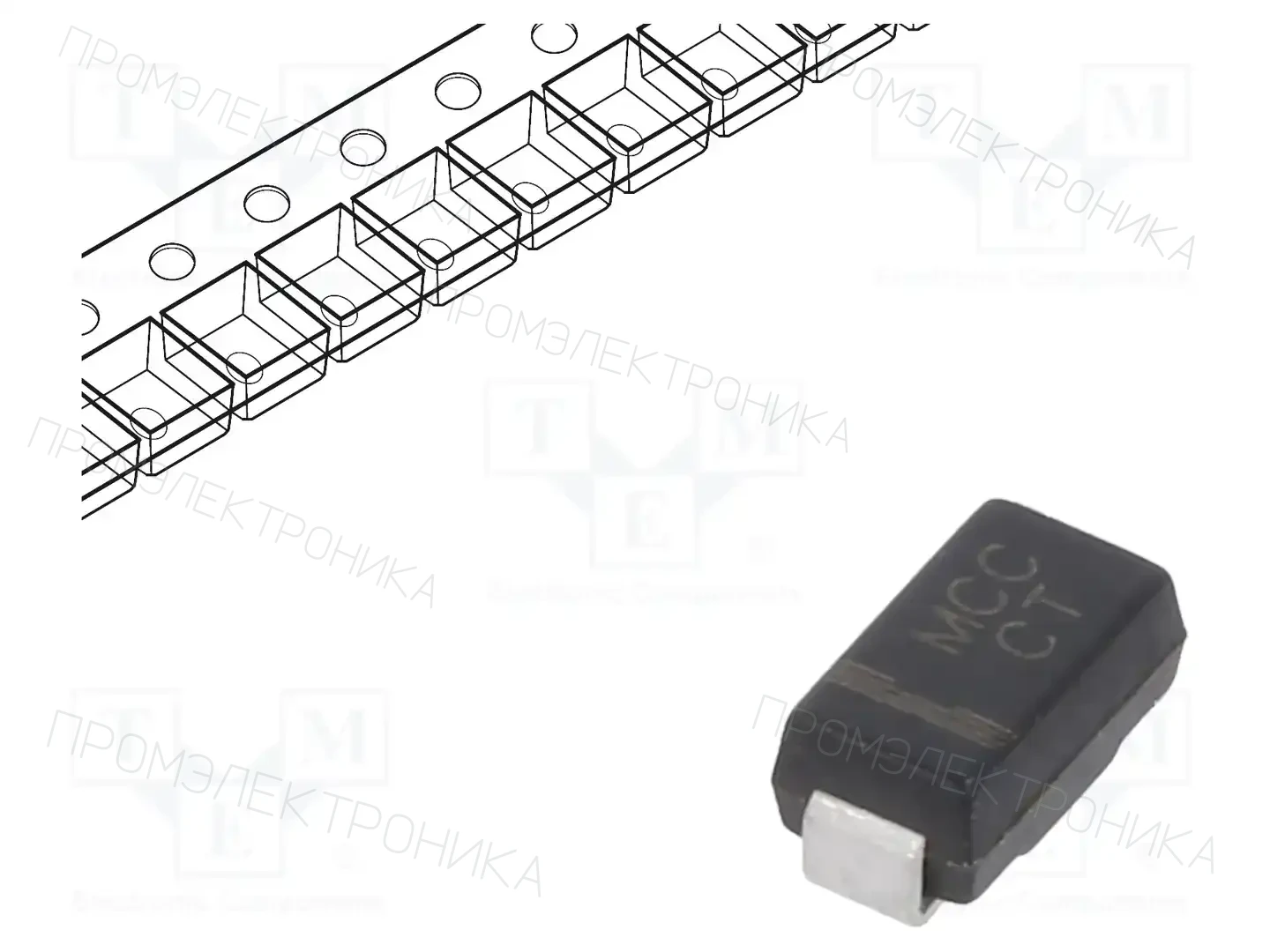 MICRO COMMERCIAL COMPONENTS SMAJ43A-TP — Диоды TVS SMD однонаправленные