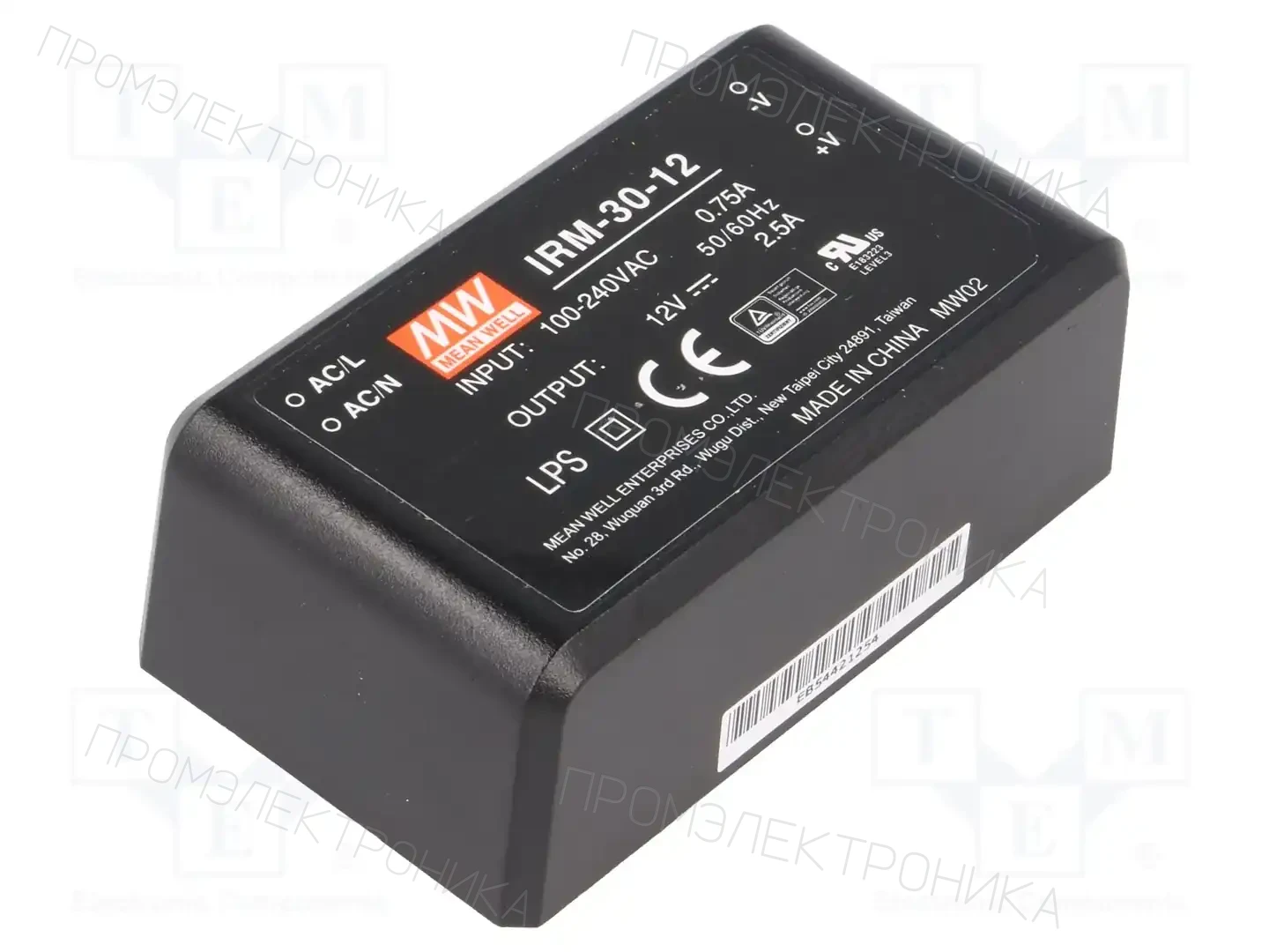 MEAN WELL IRM-30-12 — Преобразователи AC/DC для PCB