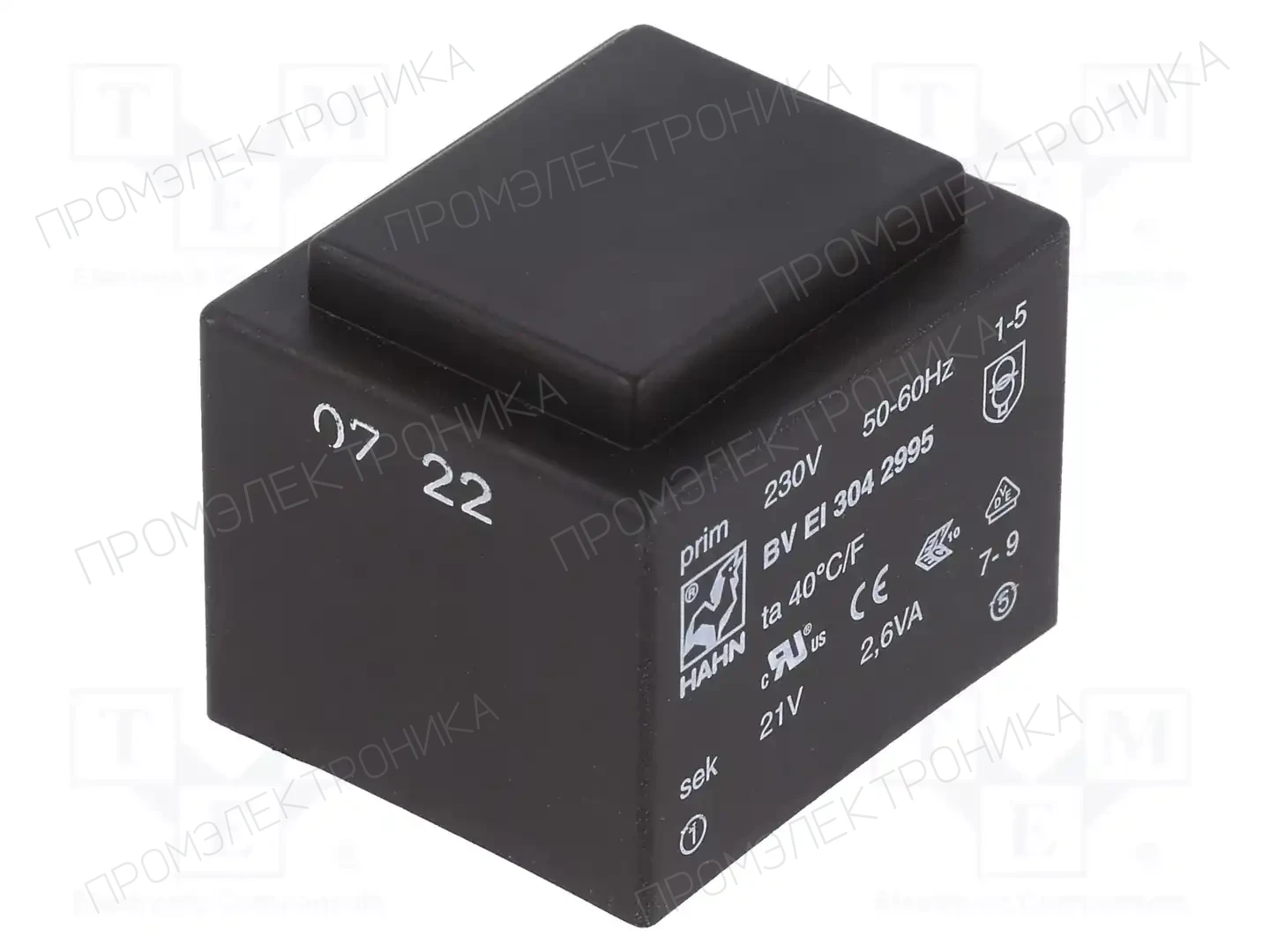 HAHN BV EI 304 2995 — Трансформаторы PCB