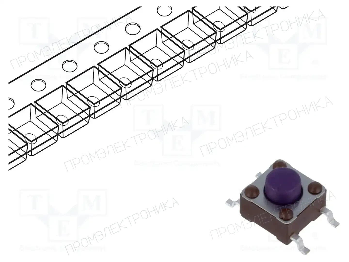 TE Connectivity 1571563-2 — Микропереключатели TACT