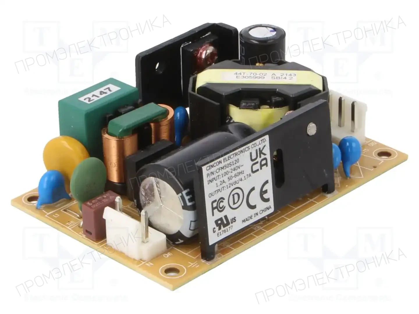 CINCON CFM50S120 — Открытые блоки питания