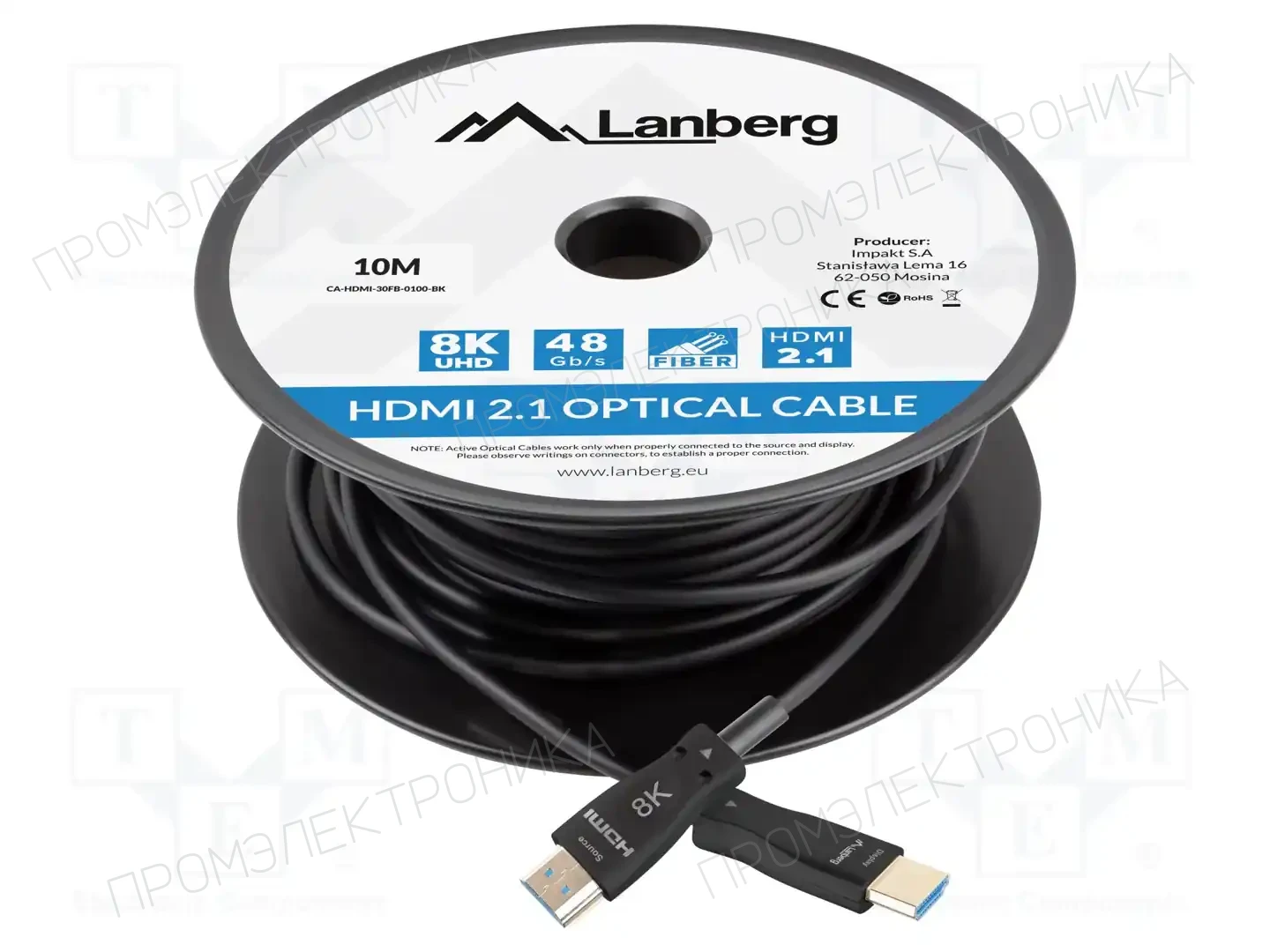 LANBERG CA-HDMI-30FB-0100-BK — Кабели и адаптеры HDMI, DVI, DisplayPort