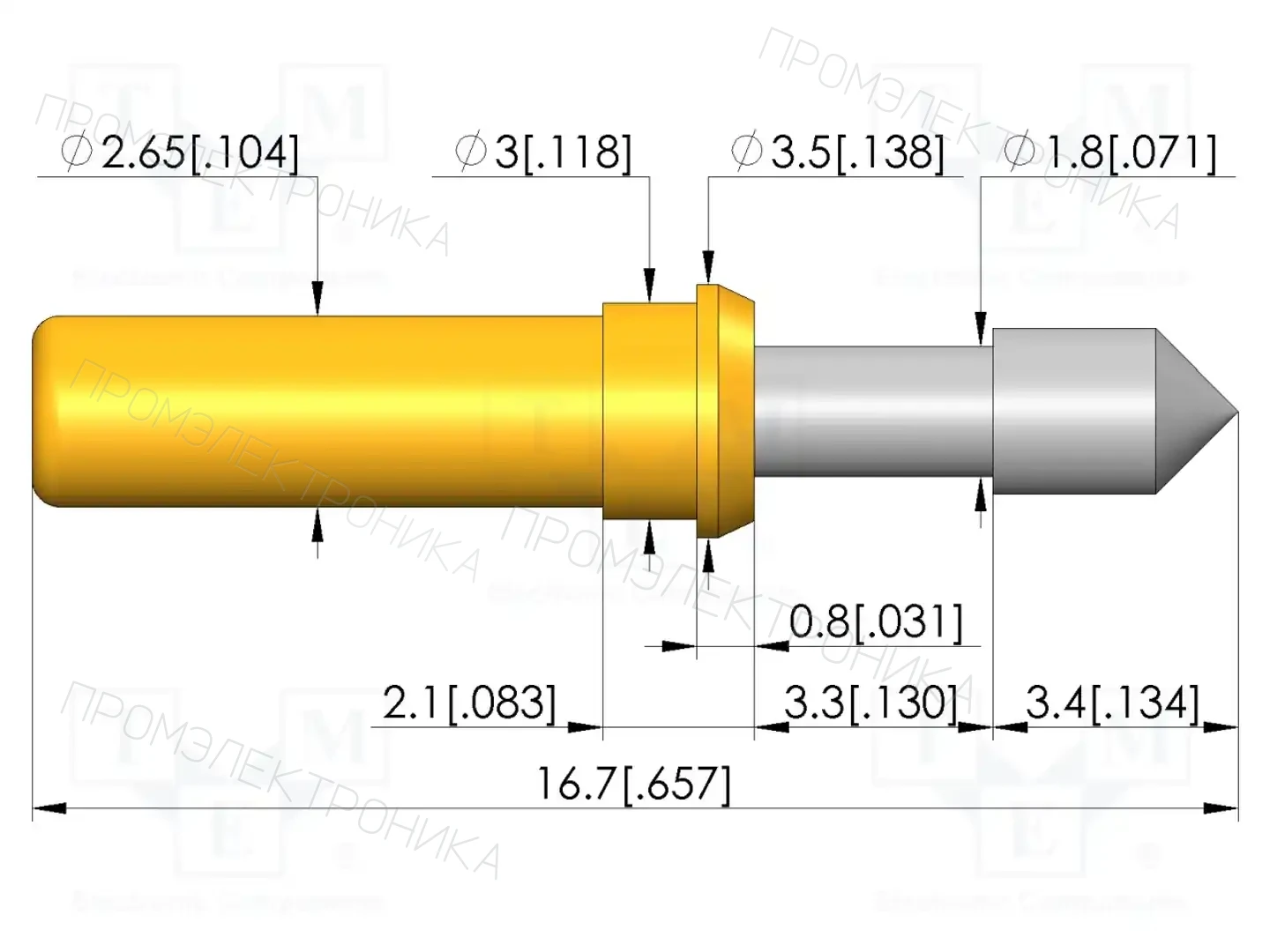 INGUN GKS-913 358 230 R 0802 Z — Измерительные щупы
