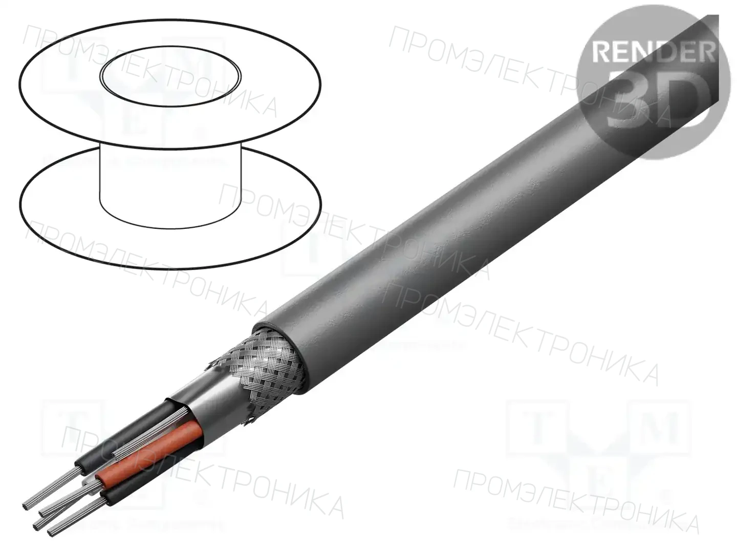 ALPHA WIRE 86502CY SL001 — Провода многожильные экранированные