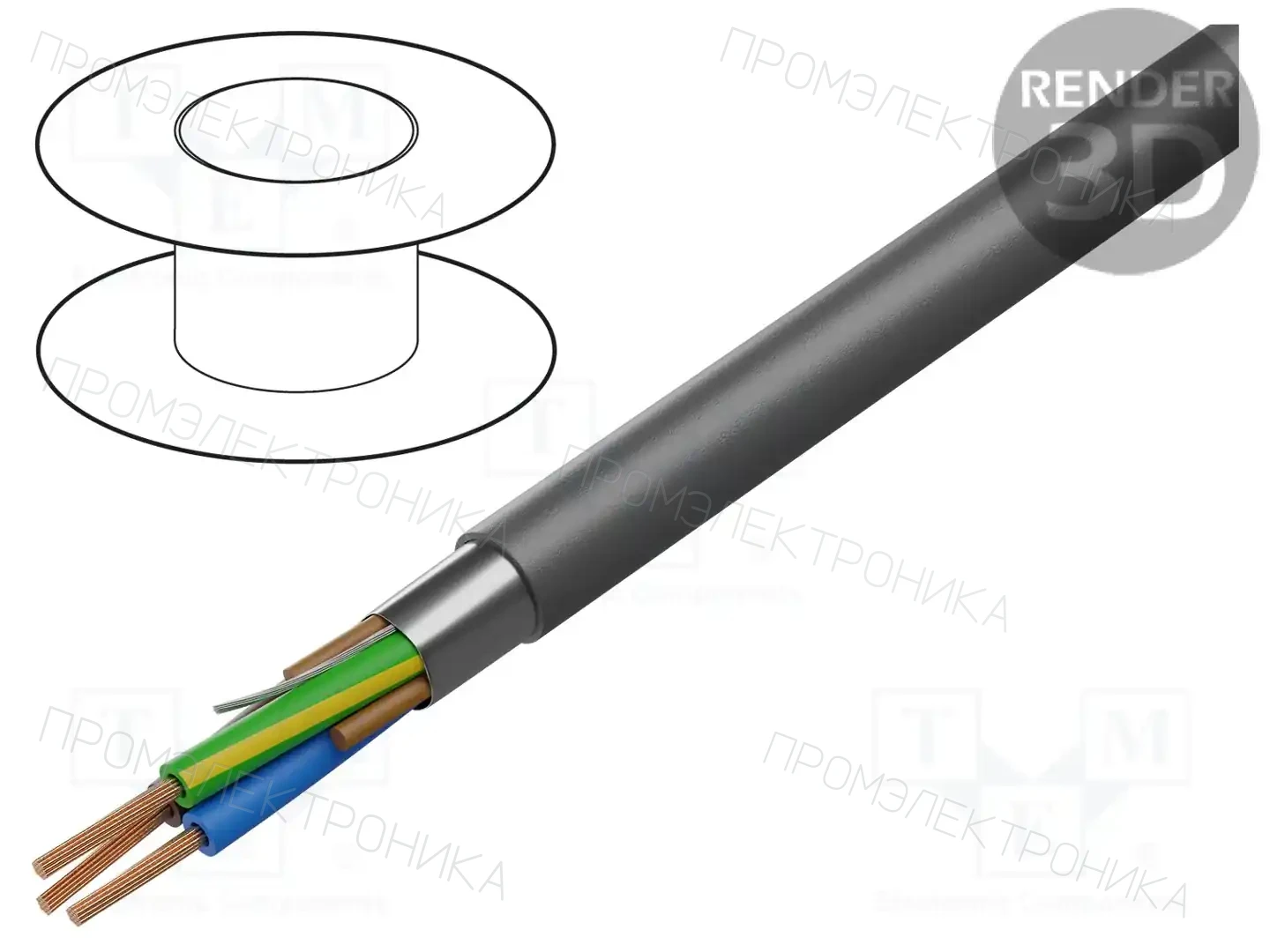 BELDEN 19364 010250 — Провода многожильные экранированные
