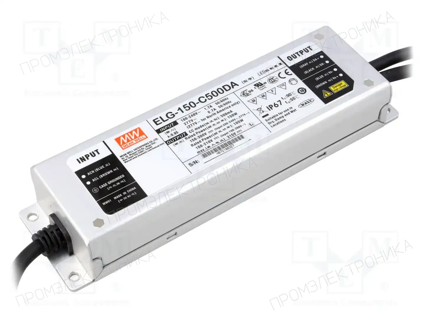MEAN WELL ELG-150-C500DA — Блоки питания для LED