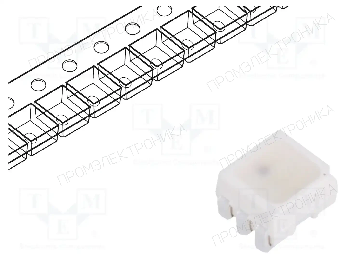 BROADCOM (AVAGO) ASMT-YTD7-0AA02 — Светодиоды SMD цветные