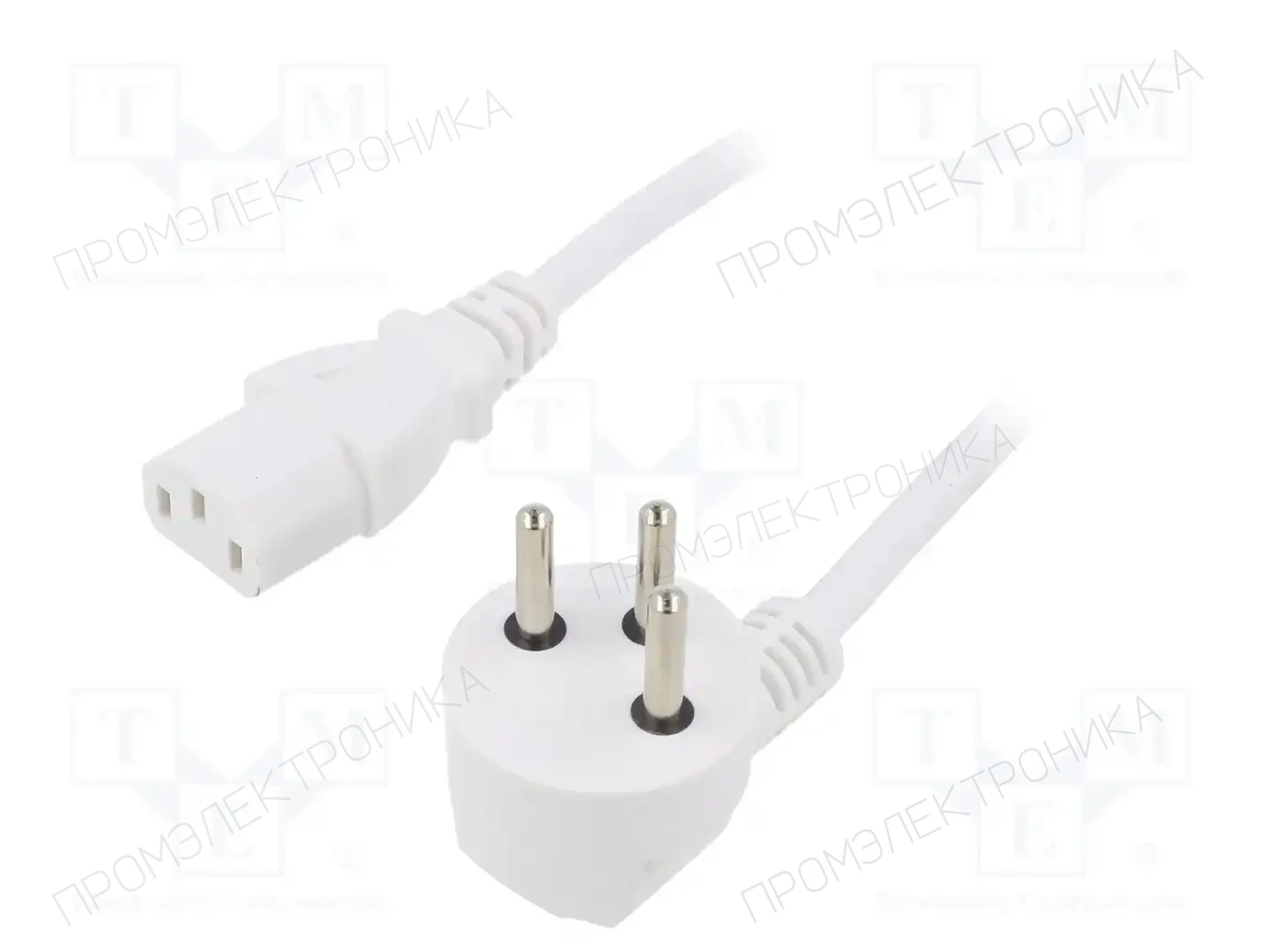 LIAN DUNG LT-605+501 H05VV-F 3X0.75 WHT 1.8M — Кабели питания компьютерные и универс