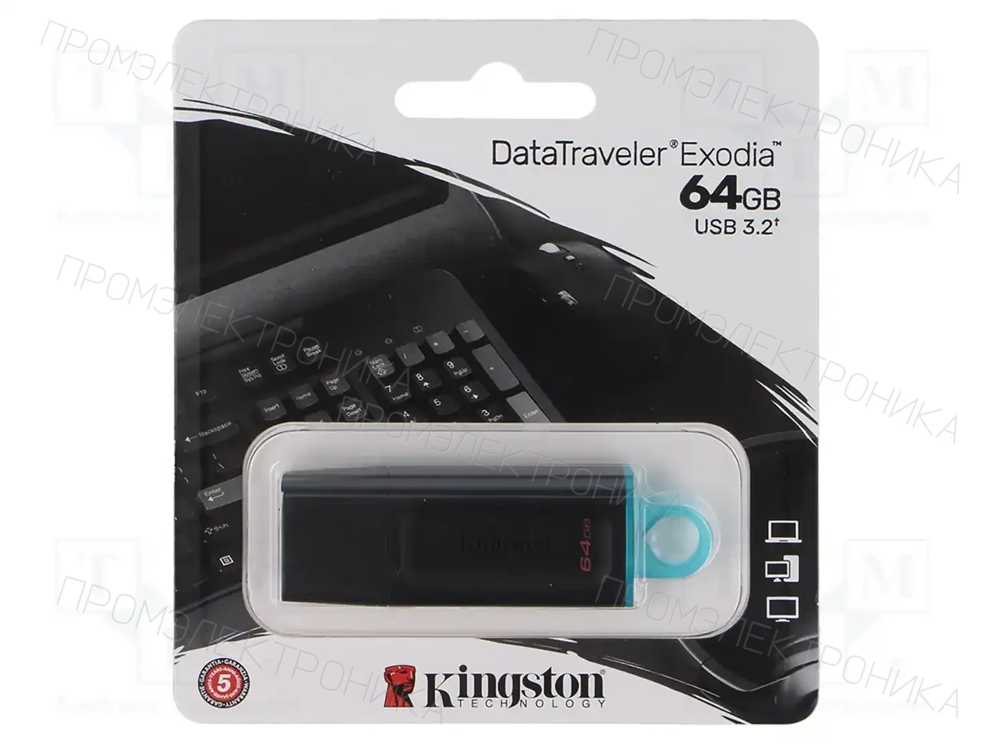 KINGSTON TECHNOLOGY DTX/64GB — Флеш-накопители