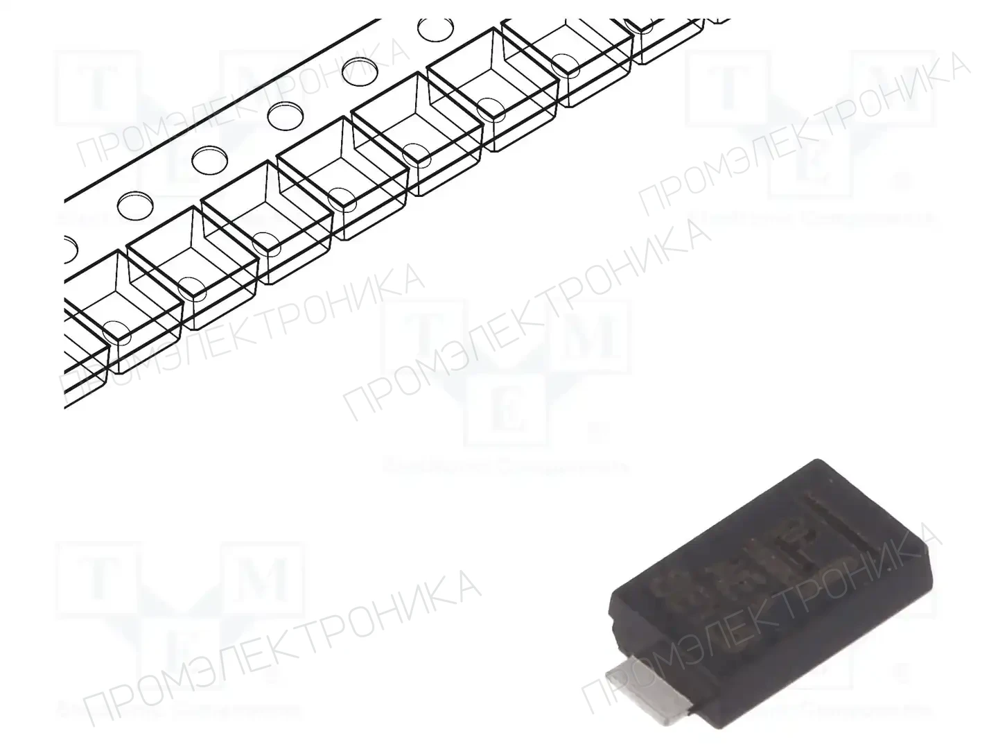 LITTELFUSE TPSMA6L5.0A — Диоды TVS SMD однонаправленные