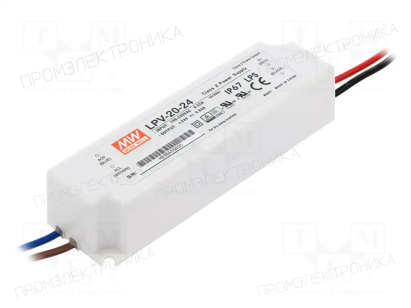 MEAN WELL LPV-20-24 — Блоки питания для LED