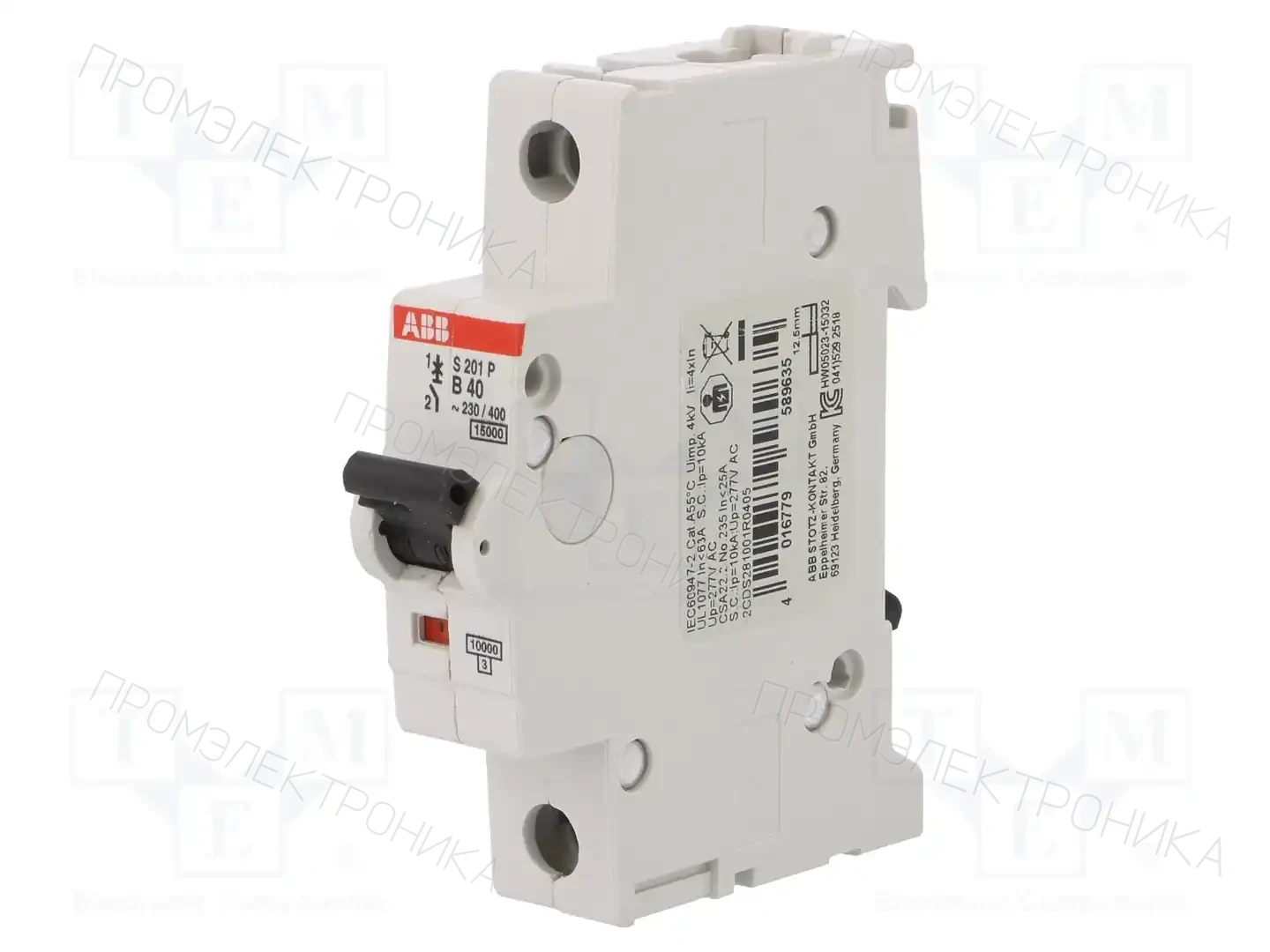 ABB 2CDS281001R0405 — Выключатели максимального тока