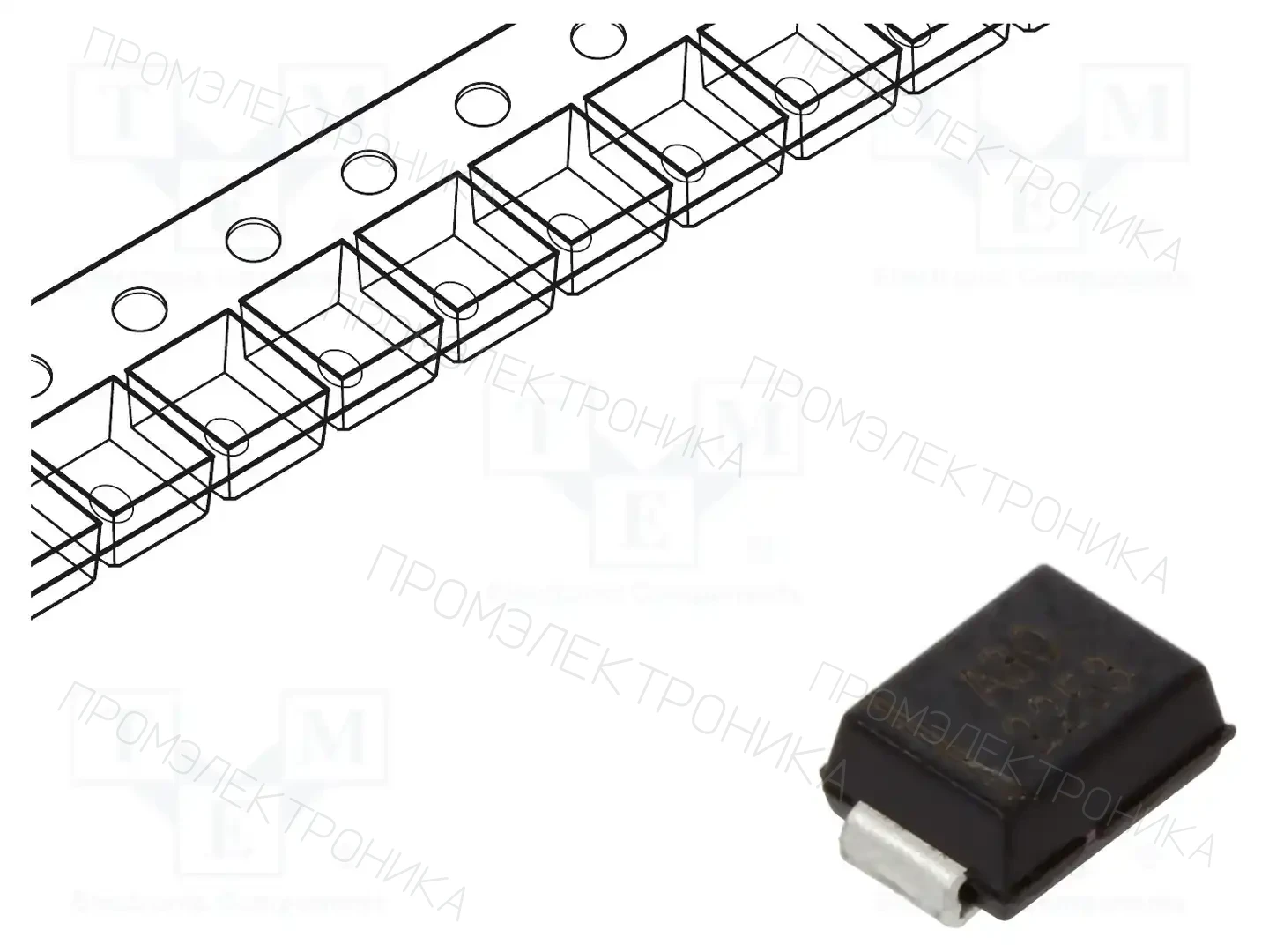 EATON ELECTRONICS 10BJ30A — Диоды TVS SMD однонаправленные