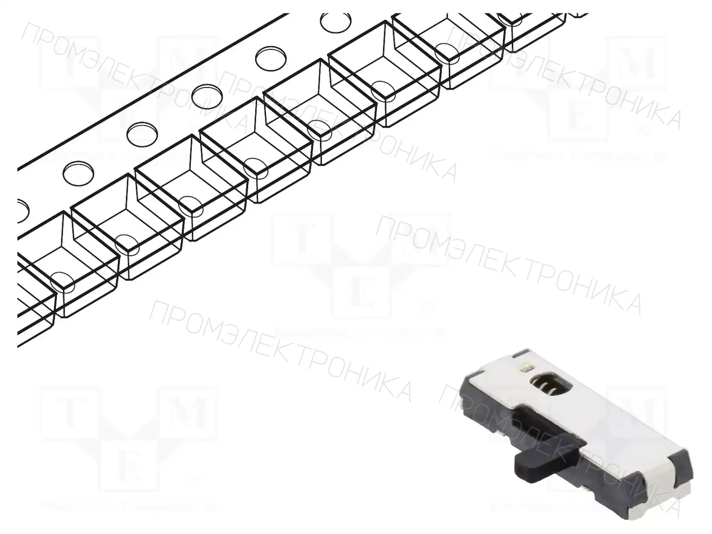 C&K JSM08022SAQNR — Переключатели ползунковые