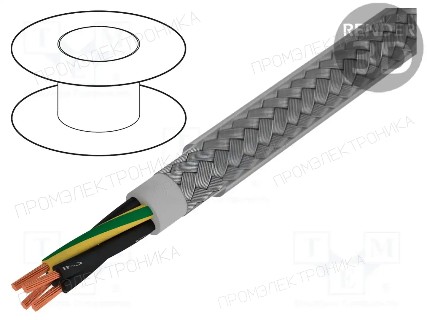 ALPHA WIRE 470045CY CL033 — Провода многожильные экранированные