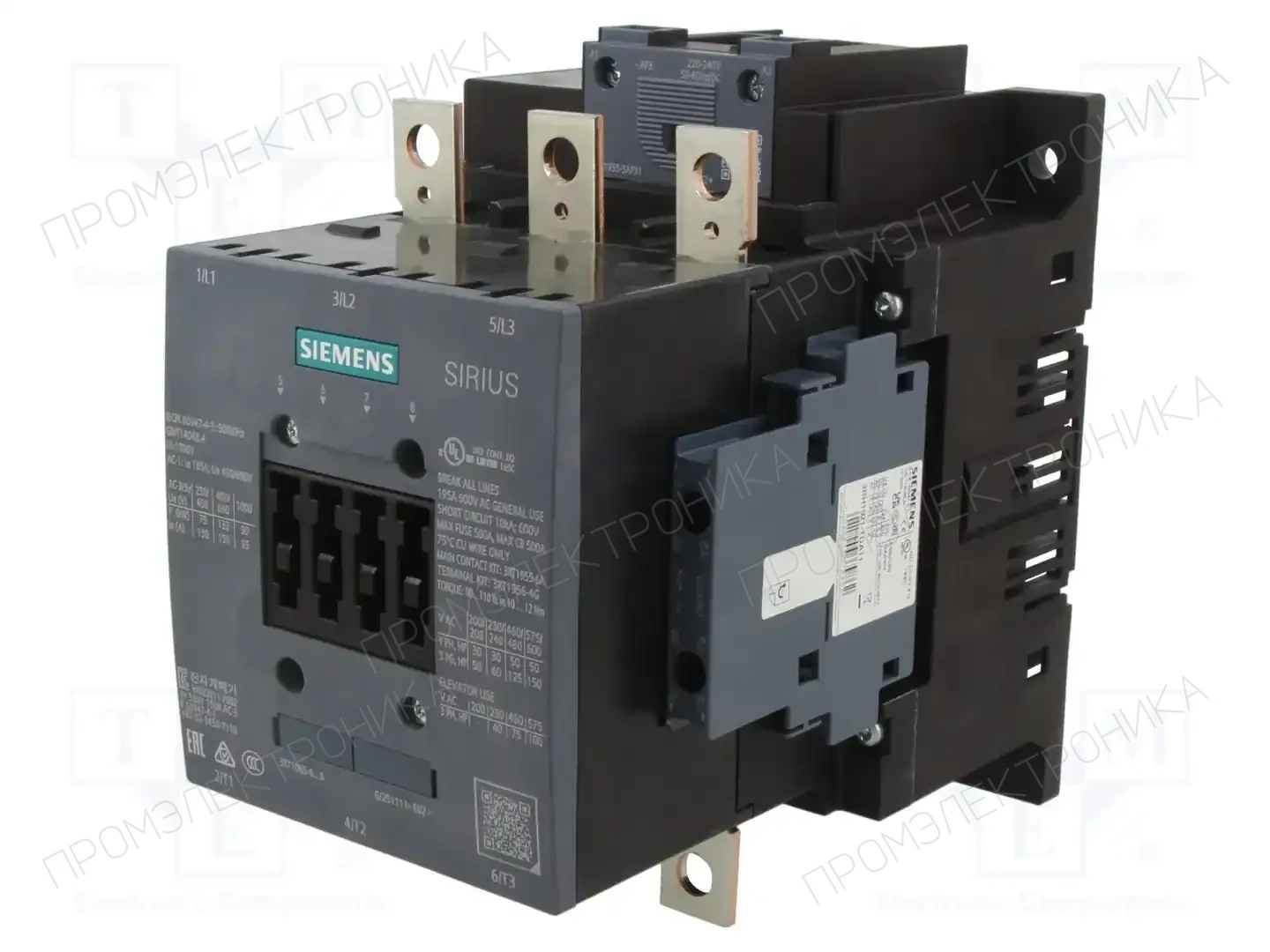 SIEMENS 3RT1055-6AP36 — Контакторы - главные модули