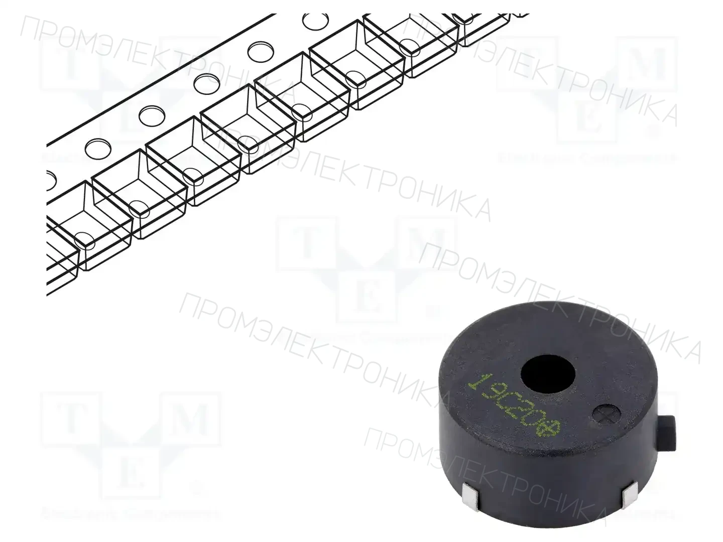 Cre-sound Electronics LPT2311AS-HS-09-4.0-19-R — Сигнализаторы пьезоэлект. без генератора