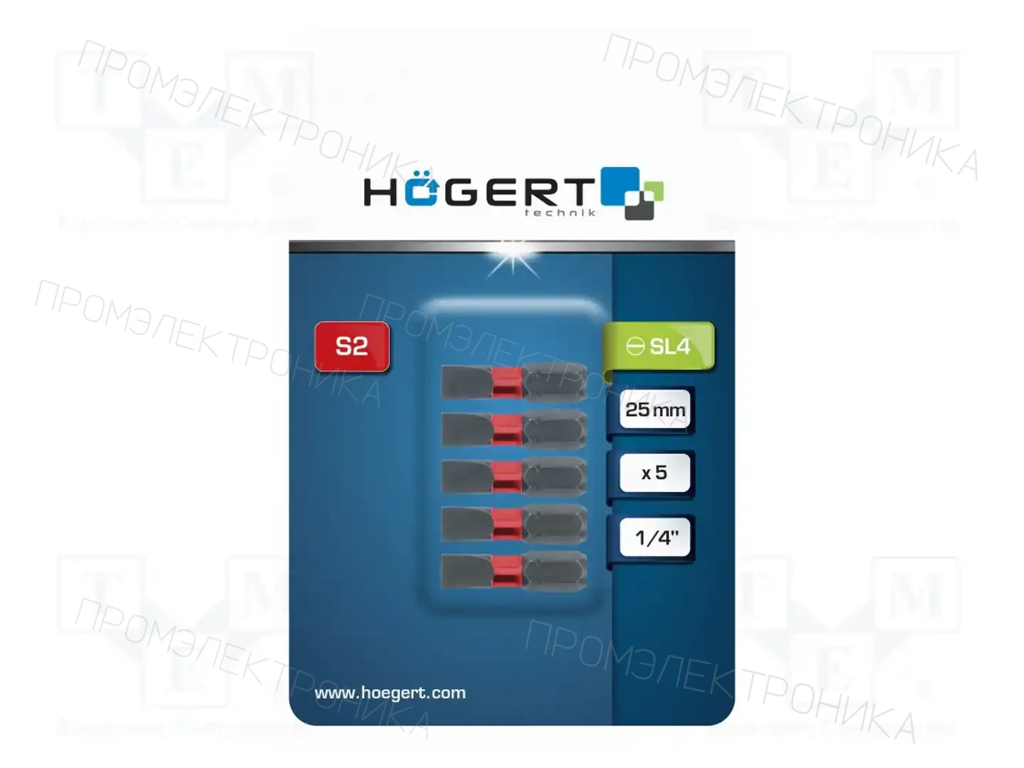 HÖGERT TECHNIK HT1S130 — Наконечники для отверток
