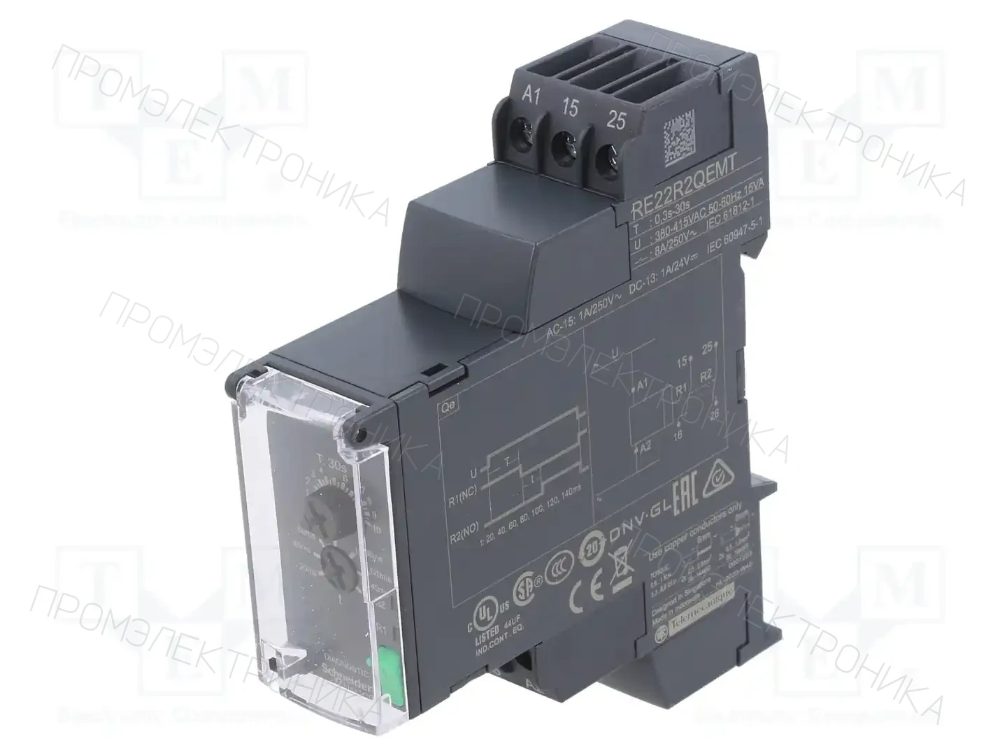 SCHNEIDER ELECTRIC RE22R2QEMT — Временные аналоговые реле