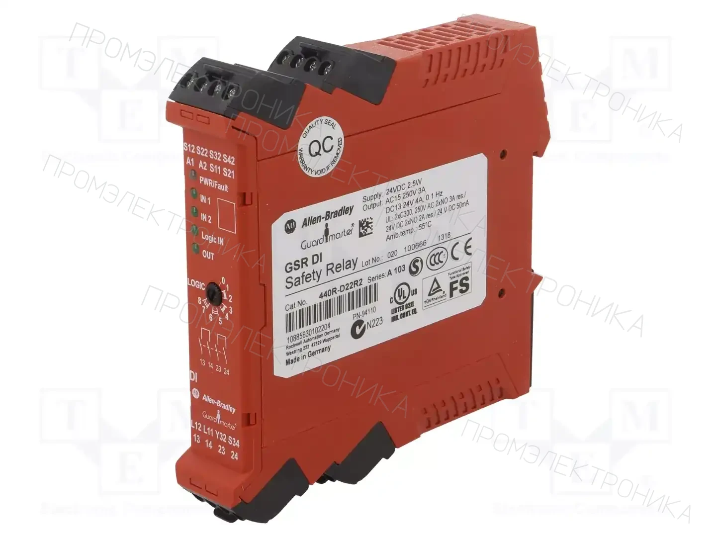 Allen Bradley Guardmaster 440R-D22R2 — Выключат. безопасности - мод. управления