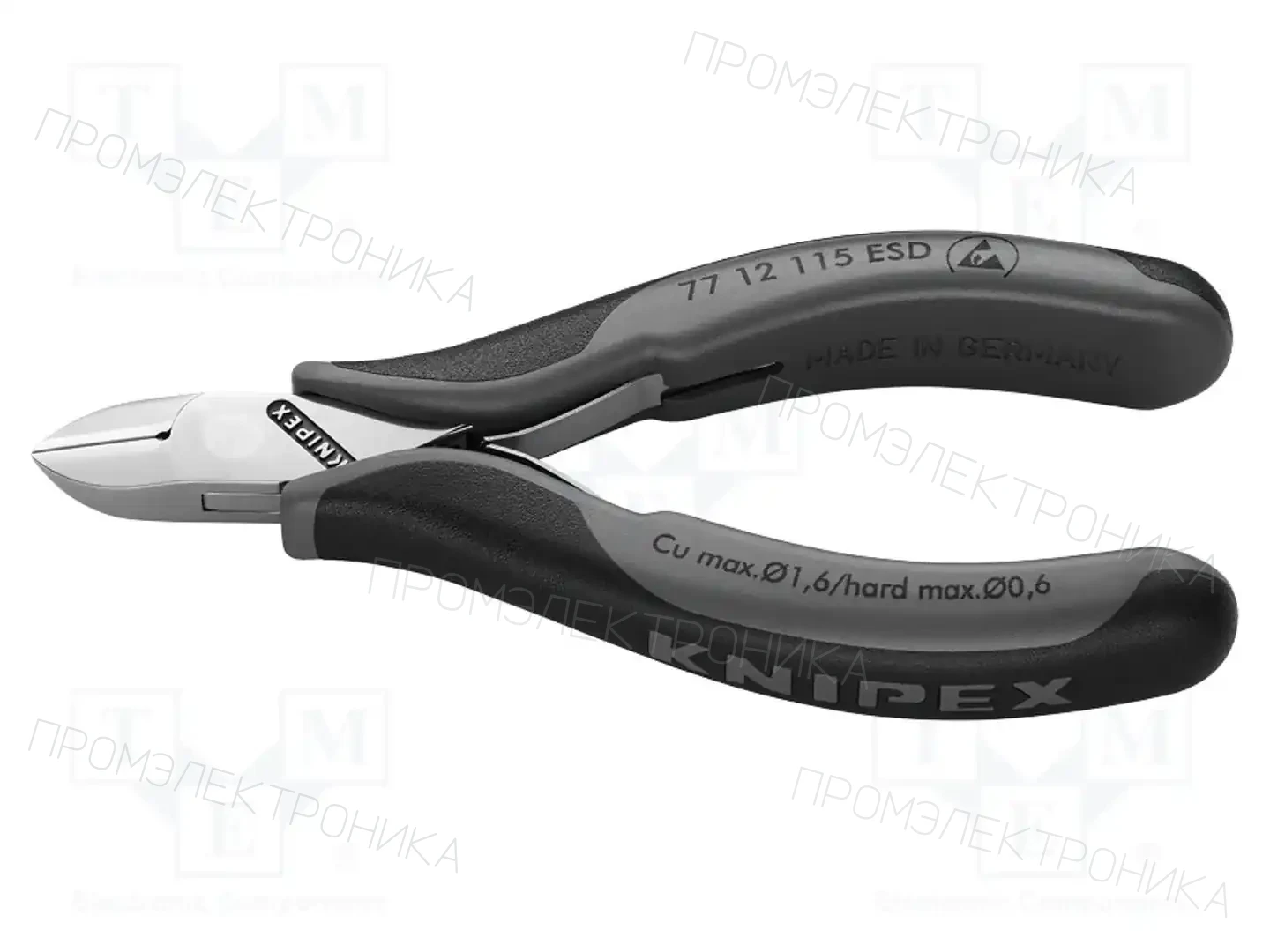 KNIPEX 77 12 115 ESD — Клещи-кусачки для резки