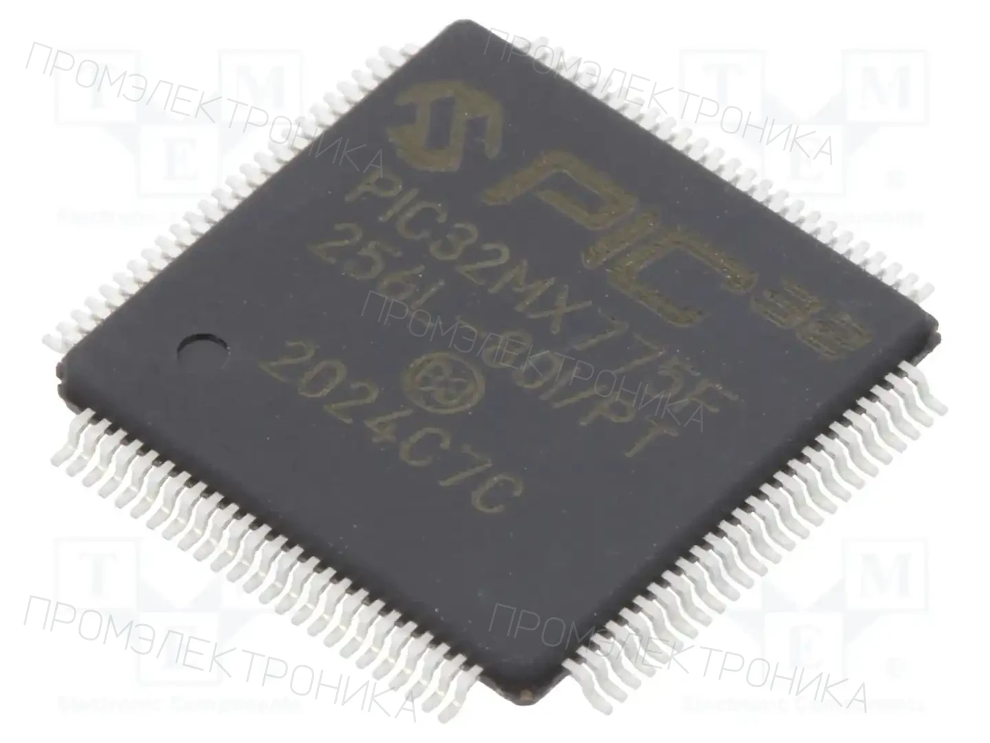 Microchip Technology PIC32MX775F256L-80I/PT — Линейка PIC32 32-bit