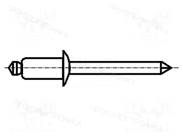 BOSSARD 1366408 — Металлические заклёпки